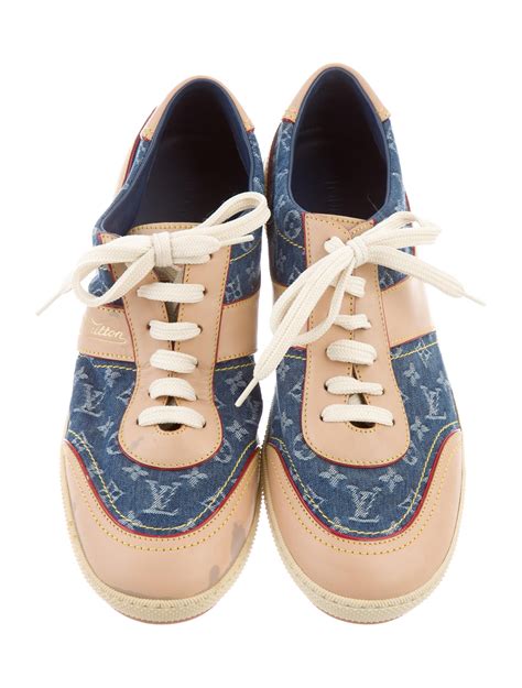 louis vuitton sneakers denim|Louis Vuitton denim sneakers women's.